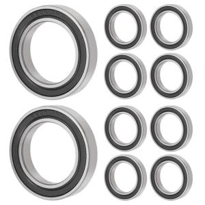 [10 pièces] 6806-2RS Deep Groove Ball Bearings Single Rubber Sealed Ball Bearings for Rollers, Home Appliances Machinery, Industrial (30 x 42 x 7 mm) (ANQIT, neuf)