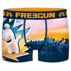 FREEGUN Boxer Homme Lapins Crétins (XXL, Summer Dab) (FRENCH MARKET, neuf)