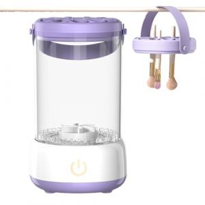 Nettoyeur Électrique de Pinceaux de Maquillage - Laveur Portable d'Outils de Maquillage,Nettoyeur Automatique de Pinceaux de Voyage - Pour Maison Voyage Salon de Beauté Soin Femmes (Lvpeng, neuf)
