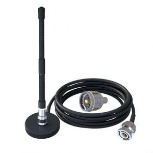 Antenne CB longue portée avec base magnétique idéale pour radio mobile de voiture (ReachMall, neuf)