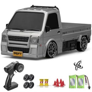 ACAMMZAR Voiture Télécommandée Drift avec Gyro, 1:24 25KM/H 4WD Truck Proportionnel intégral Voiture Télécommandée Tout Terrain Adulte Enfant, RC Drift Cars avec lumières LED (ACAMMZAR EU, neuf)