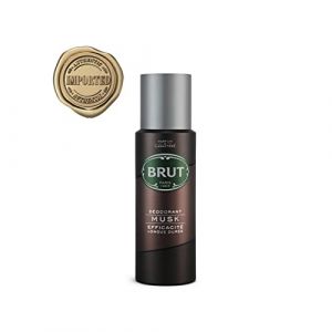 Brut Musk Déodorant Homme sans Sels d'Aluminium, Anti-Traces, Efficacité Longue Durée (Lot de 1 x 200 ml) (LYNXAB, neuf)