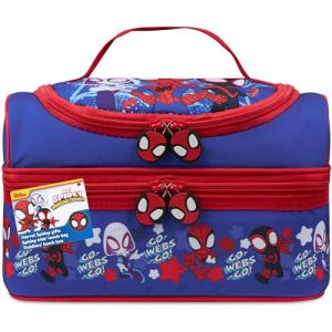 Get Trend Marvel Spidey Sac Isotherme Repas Enfant Sacs Lunch avec 2 Compartiments pour Boite &agrave; Gouter &Eacute;cole Sortie Pique Nique (Bleu/Rouge Spidey) (Get Trend., neuf)
