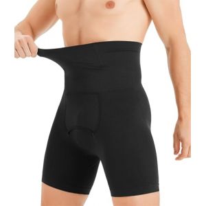 Nebility Boxer Homme Gaine Ventre Plat Amincissant Taille Haute Cale&ccedil;ons de Compression Invisible Culotte Push Up Panty sans Couture (Nebility-UK, neuf)