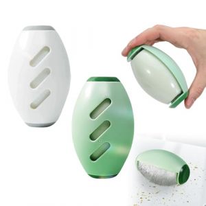 2 Pièces Rouleau Anti-Peluches Réutilisable, Rouleau Adhésif Lavable, Rouleau à Peluches pour Poils d'animaux Enlever Peluche Vetement Anti Peluche pour Vêtements, Lit, Tapis (Blanc et Vert) (BaiHD Store, neuf)