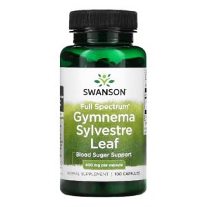 Swanson - Gymnema Sylvestre Leaf, 400mg | Aide &agrave; l'&eacute;quilibre du taux de sucre et au m&eacute;tabolisme - 100 Capsules (PureWelt, neuf)