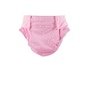 CutiePlusU Couche Lavable Adulte Couche Lavable Couche Réglable Réutilisable Respirant Étanche - Rose (CutiePlusU, neuf)