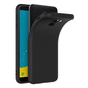 COPHONE&reg; Coque Noir Compatible avec Samsung Galaxy J6 2018, Housse Etui Noir en Gel TPU Silicone Souple Ultra Mince avec Anti Choc pour Samsung Galaxy J6 2018 (CoPhone, neuf)