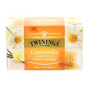 Twinings PZ 20 Camomille aromatisée au miel et à la vanille Lot de 20 sachets de 1,5 g (Global Dream ⭐⭐⭐⭐⭐RETOURS SANS FRAIS, neuf)