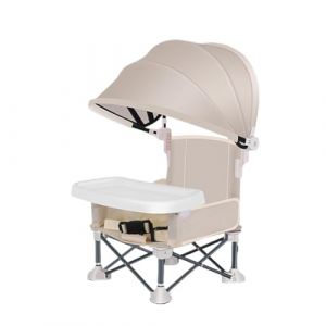 Siège rehausseur de chaise haute, siège rehausseur portable, siège rehausseur pliable, siège rehausseur pour voyage, siège rehausseur compact, siège rehausseur d'extérieur avec pare-soleil pour (ceutmelye, neuf)