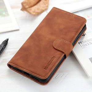 BellaCase Coque pour Wiko View 4/Lite, &Eacute;tui de T&eacute;l&eacute;phone Pratique et Robuste, Magn&eacute;tique Housse, Marron (Bella Custodia, neuf)