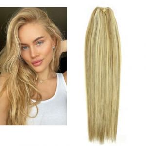 Larafona Hair Tissage Nautrelle Bresilien Meches 100% Remy Humain Cheveux Tissage, Lisse Highlights Brun/Blond P8/613# 100g/pc 18inch/45cm (Larafona Hair Extensions and Wigs, neuf)
