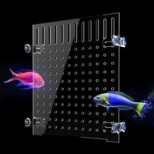 Cuyacili Aquarium Séparateur Diviseur Acrylique Aquarium Splitter avec 8 ventouses Accessoires Fournitures d'Aquarium Plaque Transparente pour séparateur de Poisson 25x30 cm (Cuyacili, neuf)
