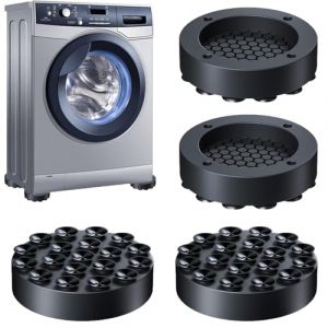 Rmerasor 4 Pièces Tapis Anti Vibration Machine a Laver, Pied Machine a Laver, Pied Anti Vibration Lave Linge, Patin Anti Vibration Machine à Laver pour Machines à Laver, SèChe-Linge, Meubles (smerasor, neuf)