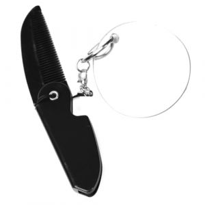 DEARMAMY peigne à dents fines pliant peigne pliable peigne hommes style paysage masculin peigne à barbe pliable peigne de poche pliable peigne à dents fines pliable Peigne: en plastique (Liiane, neuf)