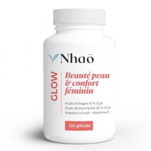 Huile d&rsquo;Onagre & Huile de Bourrache &ndash; 120 Capsules &ndash; Premi&egrave;re Pression &agrave; Froid &ndash; Riche en GLA (Om&eacute;ga-6) &ndash; Avec Vitamine E (NHAO SOURCE, neuf)