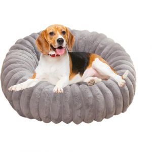 Tapis Chien Donut,40cm Canap&eacute; Chat, Coussin Chats Doux Et Confortable,Lit Ronde En Forme De Beignet,Canap&eacute;,Coussin, Lit Pour Animaux Lavable,Chien Orthopedique,Base Antid&eacute;rapante,Tissu Peluche Doux (lanotebleue, neuf)