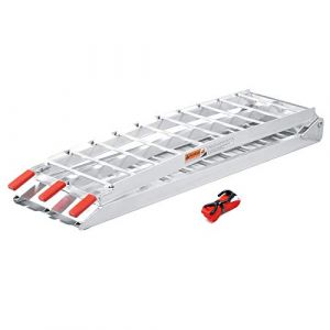 Wiltec Rampe de Chargement Pliable 2260 x 305 mm – capacité de Charge Max. 340 kg – en Aluminium – Profil à Barres – Rampe d'accès Utilitaire Moto ATV Quad remorque (Wiltec Wildanger Technik GmbH, neuf)