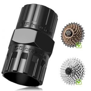 Fengzio Demonte Cassette pour Shimano 2 en 1 vélo Cassette Outil, Convient pour enlever Les Anneaux de Verrouillage de Tirelire avec 12 Dents et Les Outils de Roue Libre avec 12 Dents (Hai Qi, neuf)