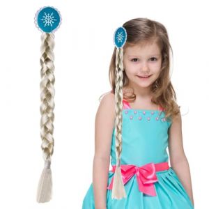 Bandeau Tressé Raiponce, Princesse Perruque Enfant Fille, Tresses Cheveux Extensions, Perruque tressée, Bandeau Princesse Raiponce Tresses, pour Carnaval Haloween Fête Cosplay (D) (nuoguangxing, neuf)