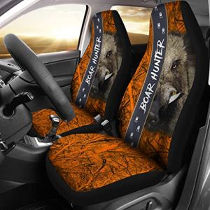 Si&egrave;ge De Voiture Housse De Si&egrave;ge Camouflage De Chasse Orange Sanglier Car Seat Cover Universal Couvre Sieges pour Vehicles, Sedans, Auto, 52X138Cm (FDHUXKD, neuf)