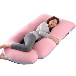 Coussin de grossesse,Coussin d'allaitement,Oreiller de grossesse,Coussin allaitement Support de Mise &agrave; Niveau pour Le Dos, Les Hanches, Les Jambes et Le Ventre pour Les Femmes Enceintes (Rose+Bleu) (miliuk, neuf)