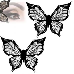 Pochoir Eyeliner Papillon Tampon Eyeliner Ailé Papillon Pochoirs Eyeliner pour Yeux Aile Outil de Tampon Eyeliner Réutilisable et Flexible pour Look Ailé (guangzhouliuqiyongshangmaoyouxiangongsi, neuf)