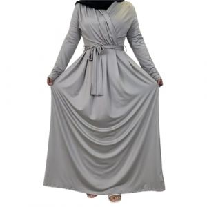 Greatfool Abaya femme musulmane - Abaya type jilbeb pouvant se porter comme un caftan femme ou une djellaba - XL (10RG, neuf)