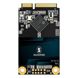 S SHARKSPEED mSATA SSD 256Go Mini SATA 3 6Go/s TLC 3D NAND Disque Dur SSD Interne pour PC de Bureau et Portable(256Go MSATA) (HZ PXX, neuf)