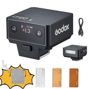 Godox iT20 S TTL Appareil Photo Flash Speedlight 700 Temps de Flash, 1,5 s Temps de Recyclage avec filtres de Couleur magn&eacute;tiques pour Les appareils Photo Sony(Noir, pour Sony) (Pure Color, neuf)