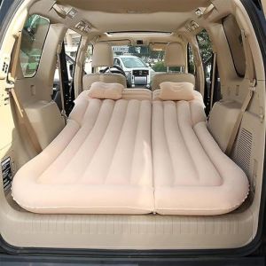 REIJAX Matelas Gonflable Voiture Coffre pour Volvo V60 2011-2018, Matelas de Voiture &eacute;Paissi, Matelas Gonflable Lit de Voiture pour Voyage Camping,C/Beige (Ginobili Supermarket, neuf)