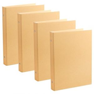 Tbintul 4 Pi&egrave;ces Classeur A5,6 Anneaux Classeur Rechargeable Couverture de Reliure &agrave; Anneaux A5 pour Bureau l'&eacute;cole Multifonction Bricolage Fournitures Bureau (RAFAELOS-CHRISTOU, neuf)