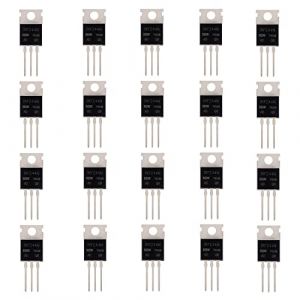 BOJACK IRFZ44N MOSFET 49A 55V IRFZ44NPBF Transistors MOSFET à canal N TO-220 (paquet de 20 pièces) (BOJACK, neuf)