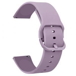 Bracelets de Montres Silicone 20mm 22mm, Remplacement D&eacute;gagement Rapide pour Femme Homme 20mm 22mm (20mm, Violet Nu) (SMXMY-CN, neuf)
