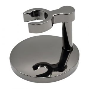 FashionCha Support de Rasage pour Homme, En M&eacute;tal, Robuste, pour Salle de Douche, Salle de Bain et, Noir (EthicalGlow, neuf)