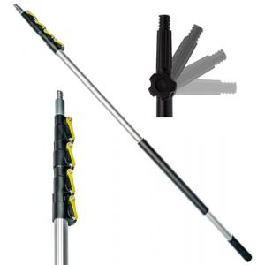 DocaPole - Perche télescopique extensible polyvalente - peinture/nettoyage de fenêtre/nettoyage de gouttière/bricolage - 3,5 m (MAS AVRUPA, neuf)