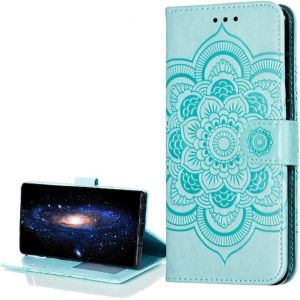 COTDINFOR Compatible with Huawei Honor 7X Coque Portefeuille Fermeture Magn&eacute;tique Svelte PU Cuir Antichoc Protecteur Housse Flip Case &Eacute;tui Pochette Cover pour Huawei Honor 7X Vert Mandala LD. (COTDINFOR, neuf)