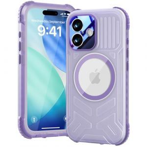 Beeasy Magn&eacute;tique Coque pour iPhone 17 &Eacute;tanche Antichoc - Compatible MagSafe, Protection IP68 Waterproof 360 Int&eacute;grale Antichoc, Protection &Eacute;cran & Cam&eacute;ra Int&eacute;gr&eacute;e Double Case, 6.3&rdquo; Violett (iBeeasy, neuf)