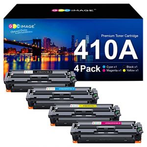 GPC Image 410A Compatible toners pour HP CF410A CF410X 410A 410X cartouches de toner pour HP Color Laserjet Pro MFP M477fdw M477fnw M477fdn M452nw M377dw M452dn M452dw M477 M452(4 Pack) (CHARALAMBOUSFELLOUMAM, neuf)