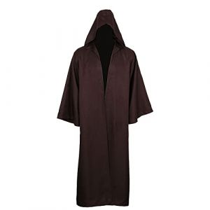 kinstell Homme Cape à Capuchon Halloween Robe Costume Uniforme à Capuche Pour Costume de Chevalier Noir (Kinstell uk, neuf)