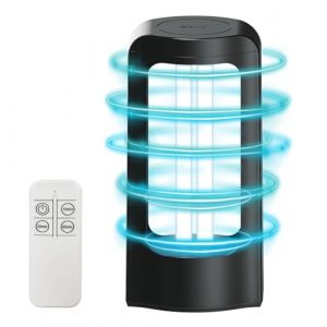 SANSI Lampe de D&eacute;sinfection UV 27 W, lampe de st&eacute;rilisation UVC avec t&eacute;l&eacute;commande (longueur d'onde 254 nm), st&eacute;rilisateur UV portable pour chambre &agrave; coucher, h&ocirc;tel, cuisine, salle de bain - sans ozone (ISC Lighting Direct, neuf)
