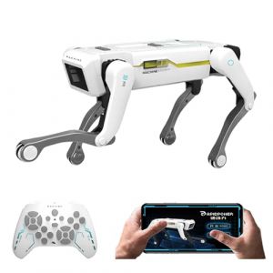 Teeggi Robot chien jouet télécommandé pour enfants de 3 à 12 ans, robot intelligent prend en charge le contrôle par application, peut programmer, danser, écouter de la musique et interagir (Teeggi-EU, neuf)