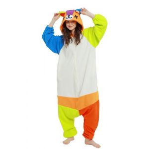 Grenouill&egrave;re Ours Color&eacute; Animal Adulte, Costume de Cosplay Animal pour Hommes et Femmes Pyjamas d'halloween, v&ecirc;tements de Nuit Unisexes Une Pi&egrave;ce Homewear (DELEY, neuf)