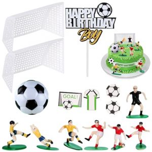 Saituo Home 15 Pi&egrave;ces Deco Gateau Anniversaire, Decoration Gateau Anniversaire, Figurine Footballeur Decoration, Foot Deco Figurine Foot pour les Gar&ccedil;on Fan de Football Anniversaires Th&egrave;me F&ecirc;te (SAITUO EU, neuf)