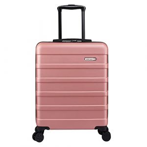 Cabin Max Anode Valise 55x40x20 cm Bagage &agrave; Main l&eacute;g&egrave;re Rigide 4 roues5 Serrure &agrave; Combinaison, Rose Gold, 55 x 40 x 20 cm (Cabin Max EU, neuf)