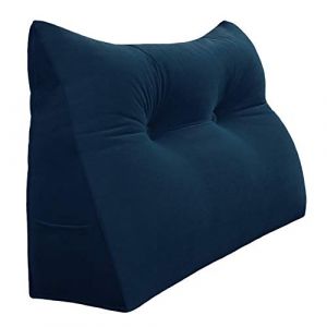 Rucener Coussin CompenséTriangulaires Coussin Dossier Canapé Oreiller de Lecture Gros Coussin de Canapé Coussin Tete de Lit A Une Variété D'utilisations Bleu Profond 80CM (Rusen LTD, neuf)