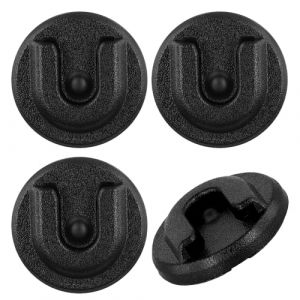 4 Pièces Support de Microphone Radio CB, Rond Supports de Micro pour Autoradio Support de Support de Microphone Radio CB avec Dos Adhésif Compatible avec Alinco Anytone Bao-Feng (Jenniy, neuf)