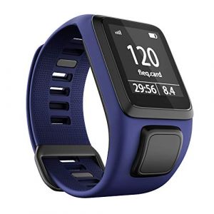 ANBEST Bracelet en TPU Compatible avec Tomtom Runner 3/Spark 3/Runner 2/Adventurer 2 Bracelet, Bande Confortable Adapté au Tomtom Runner 2 Music/Spark 3 Cardio Montre Intelligente, Bleu Foncé (ANBEST Store, neuf)