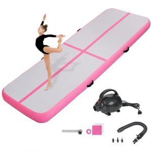 KIKILIVE Tapis de Tumbling, 20 CM d'épaisseur Tapis d'entrainement, 3M Tapis de Gymnastique,Tapis d'exercice avec Pompe à air, Piste de Gym Gonflable, Matelas d'Air (Creality 3D EU, neuf)