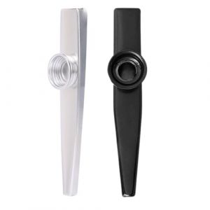 KEQAR Lot de 2 Kazoos en Métal, Instrument de Musique pour Enfants et Amateurs, Kazoo Guimbarde (APENGPENG, neuf)